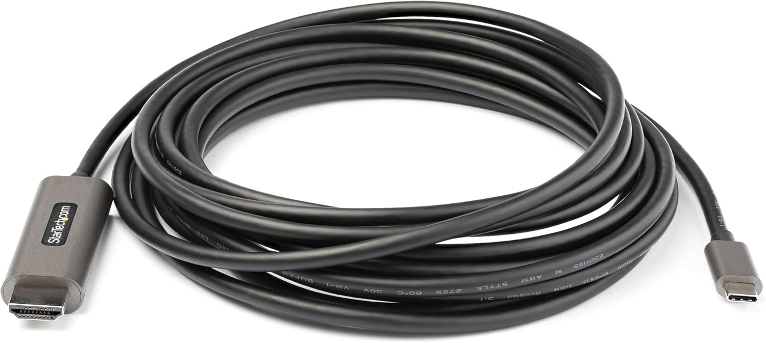 StarTech.com USB-C to HDMI Cable — USB Type-C to HDMI 2.0b, 4K 60Hz HDR10
