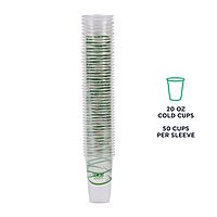 ECO-PRODUCTS GreenStripe Clear Compostable PLA Cold Cups