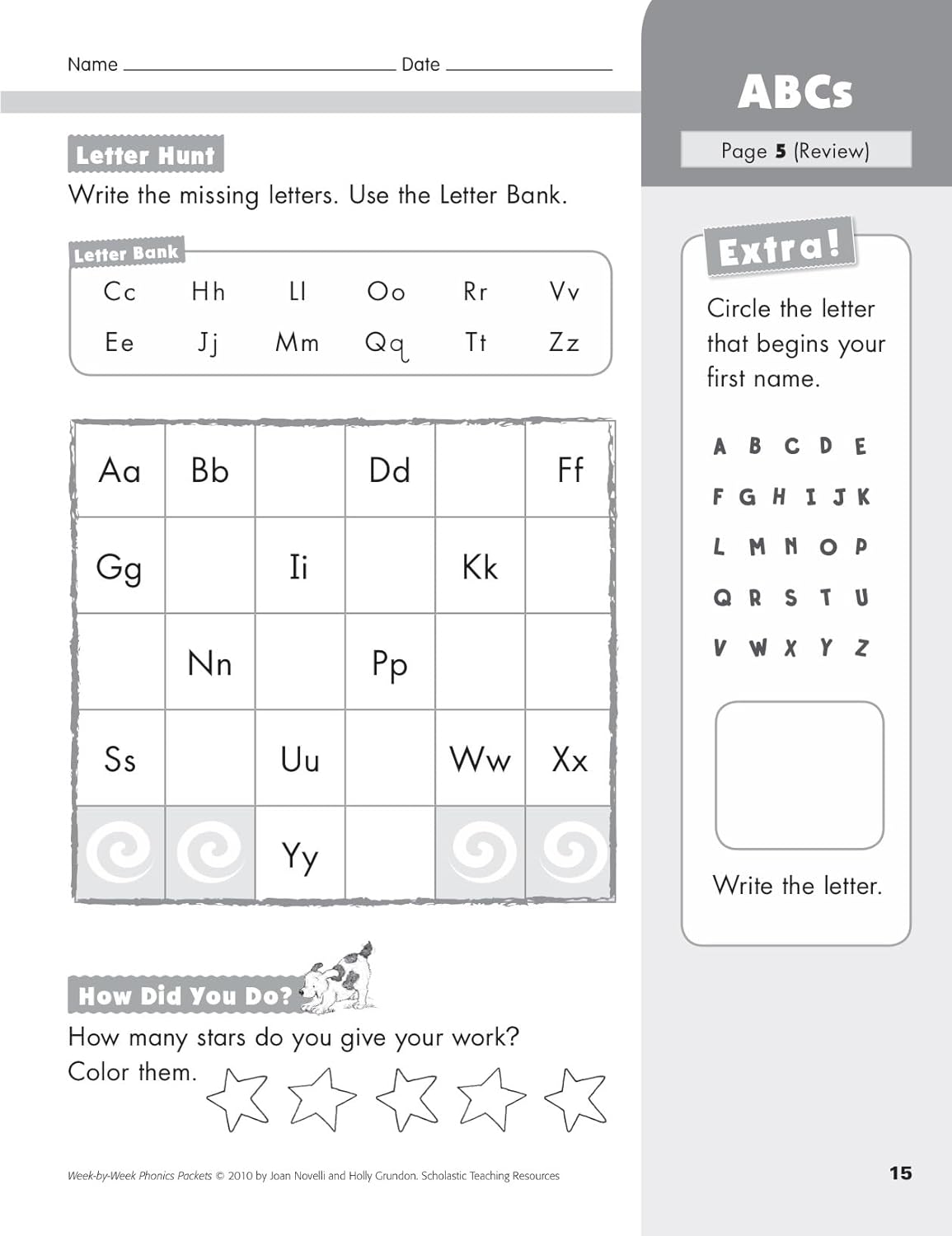Week-by-Week Phonics Packets: 30 Independent Practice Packets That Help Children Learn Key Phonics Skills and Set the Stage