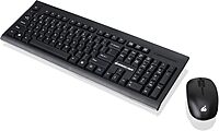 IOGEAR Wireless Keyboard and Mouse - 2.4GHz Full-Size Mouse Keyboard Combo - Spill-Resistant/Spill-Proof - Mac (10.2.x or Later) - Windows XP/7/8/10 - GKM552RB