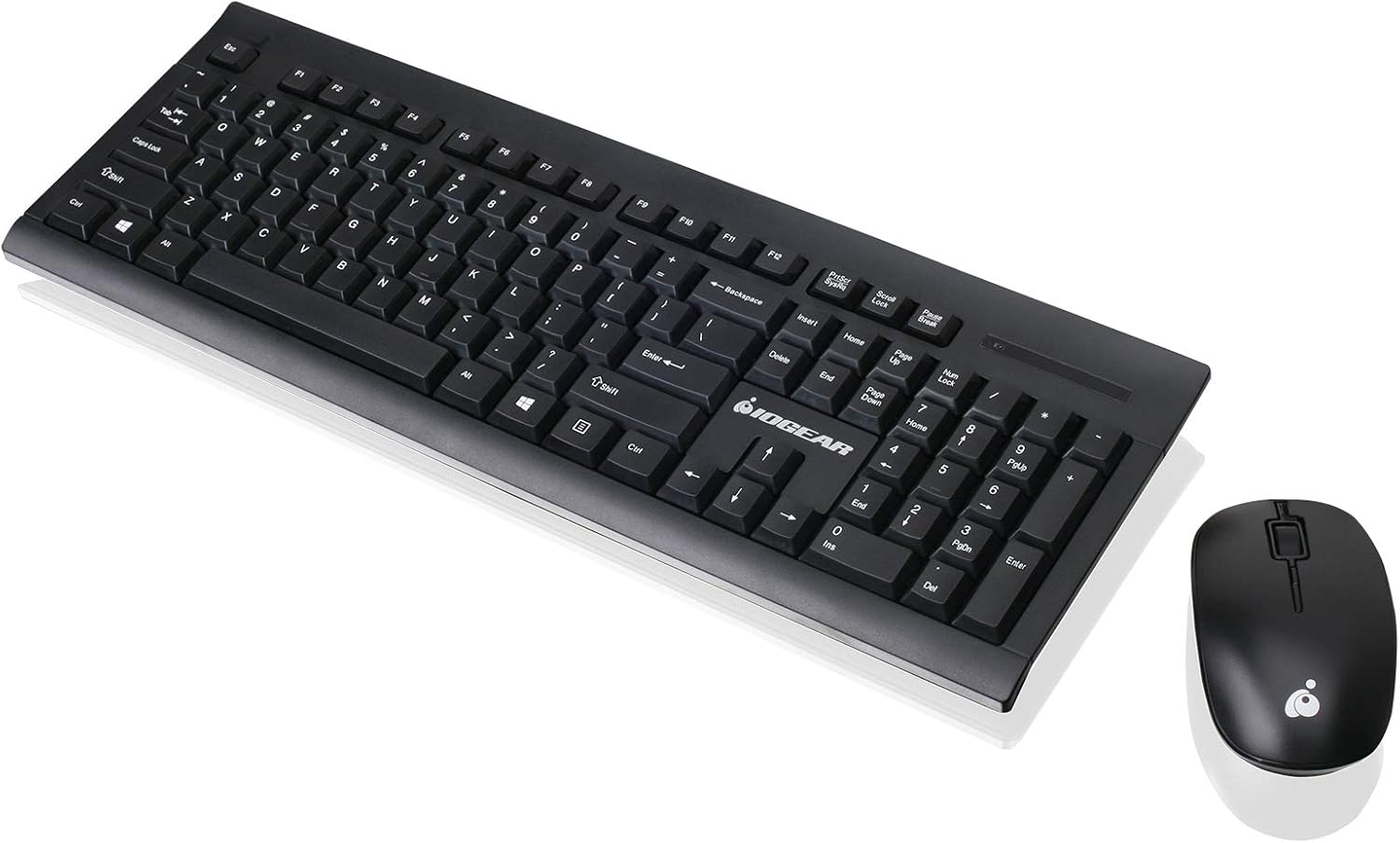 IOGEAR Wireless Keyboard and Mouse - 2.4GHz Full-Size Mouse Keyboard Combo - Spill-Resistant/Spill-Proof