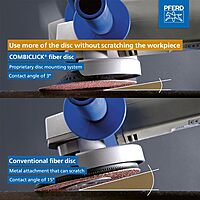 PFERD COMBICLICK® Fiber Discs and Backing Pads for Angle Grinders
