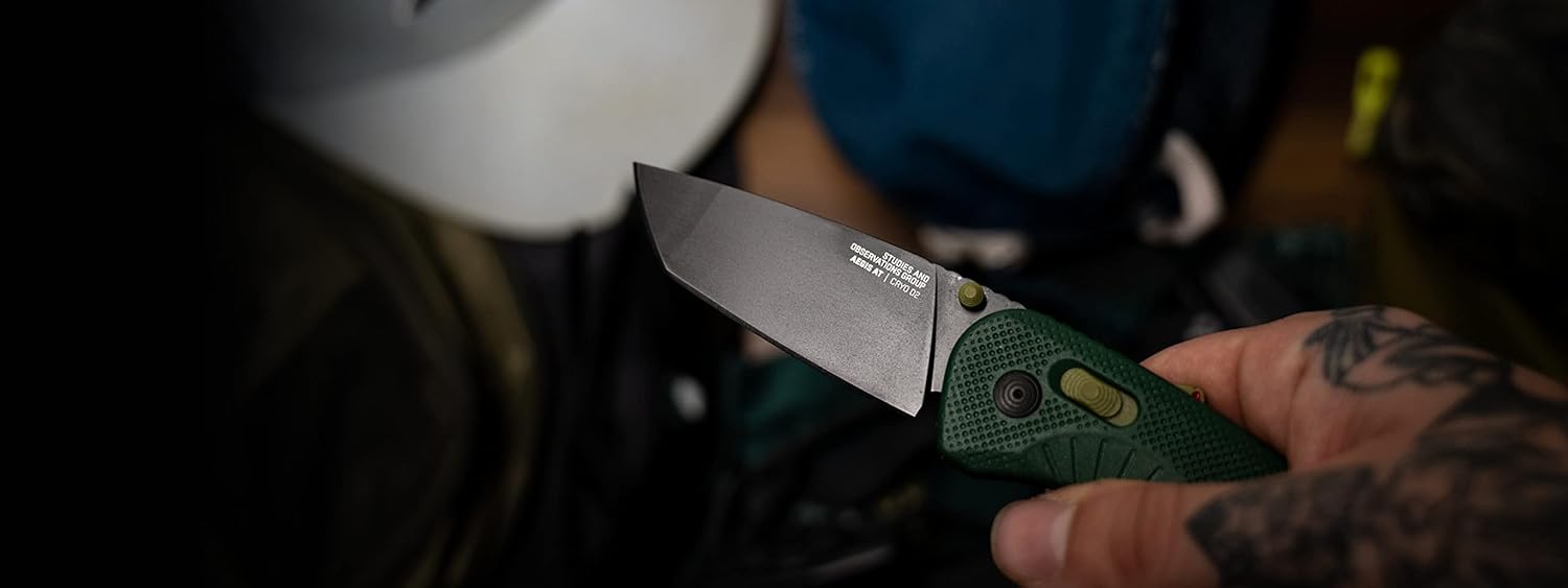 SOG Aegis AT Tanto Assisted Folding Knife, Ambidextrous AT-XR Lock, Heat-Treated D2 Blade, Ergonomic Handle