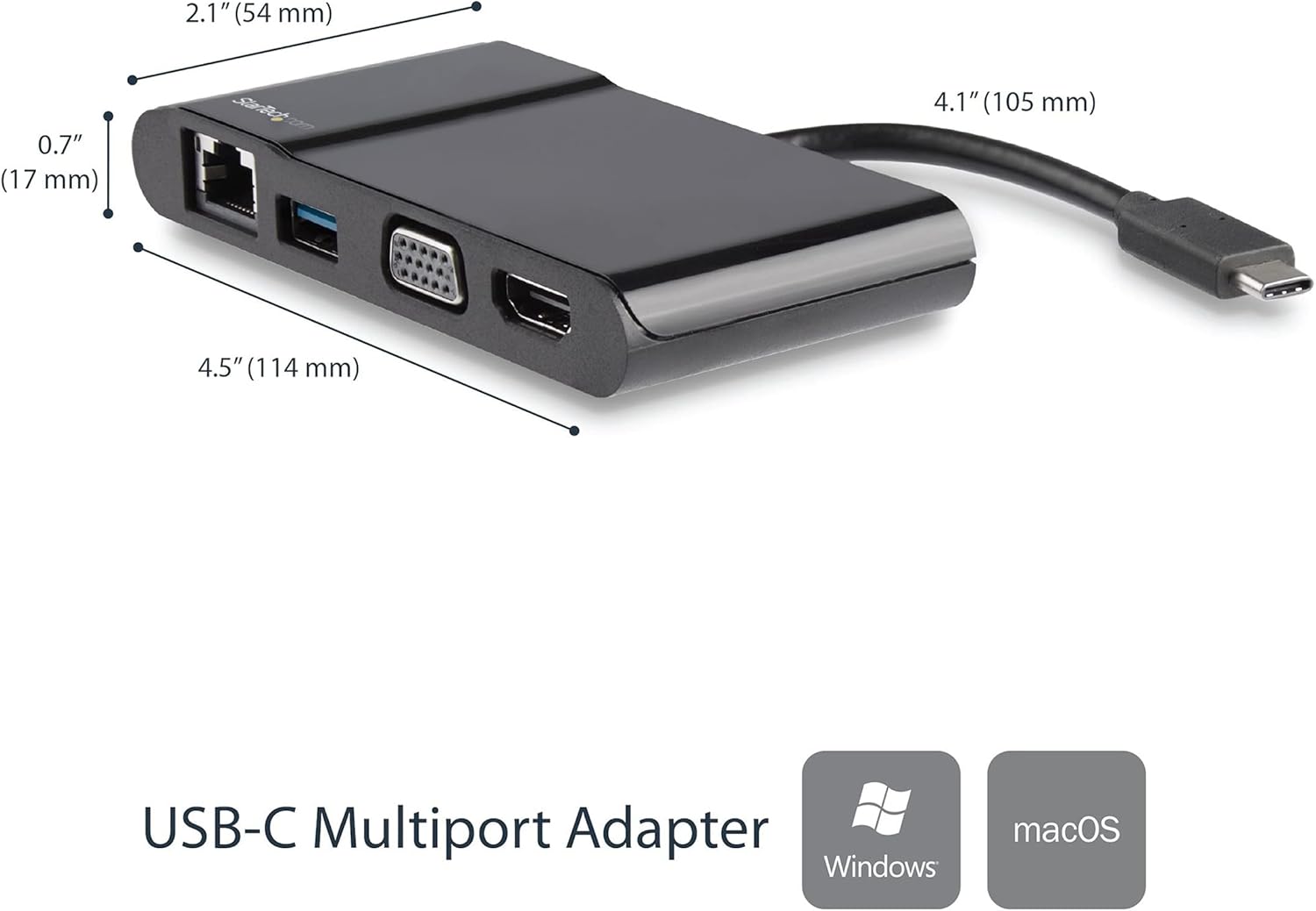 STARTECH USB Flash Drive and USB-C Multiport Adapter