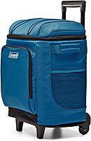 Coleman 42-Can Soft Rolling Cooler with Wheels, Leak-Proof Portable Insulated Chiller with 12+ Hour Ice Retention