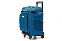 Coleman 42-Can Soft Rolling Cooler with Wheels, Leak-Proof Portable Insulated Chiller with 12+ Hour Ice Retention