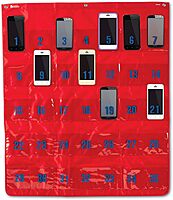 Learning Resources Place Value & Counting Pocket Chart with Calc-U Store Pocket Chart, Classroom Storage and Organizer, Fits 3oz Hand Sanitzer in Pockets, Hangers Not Included