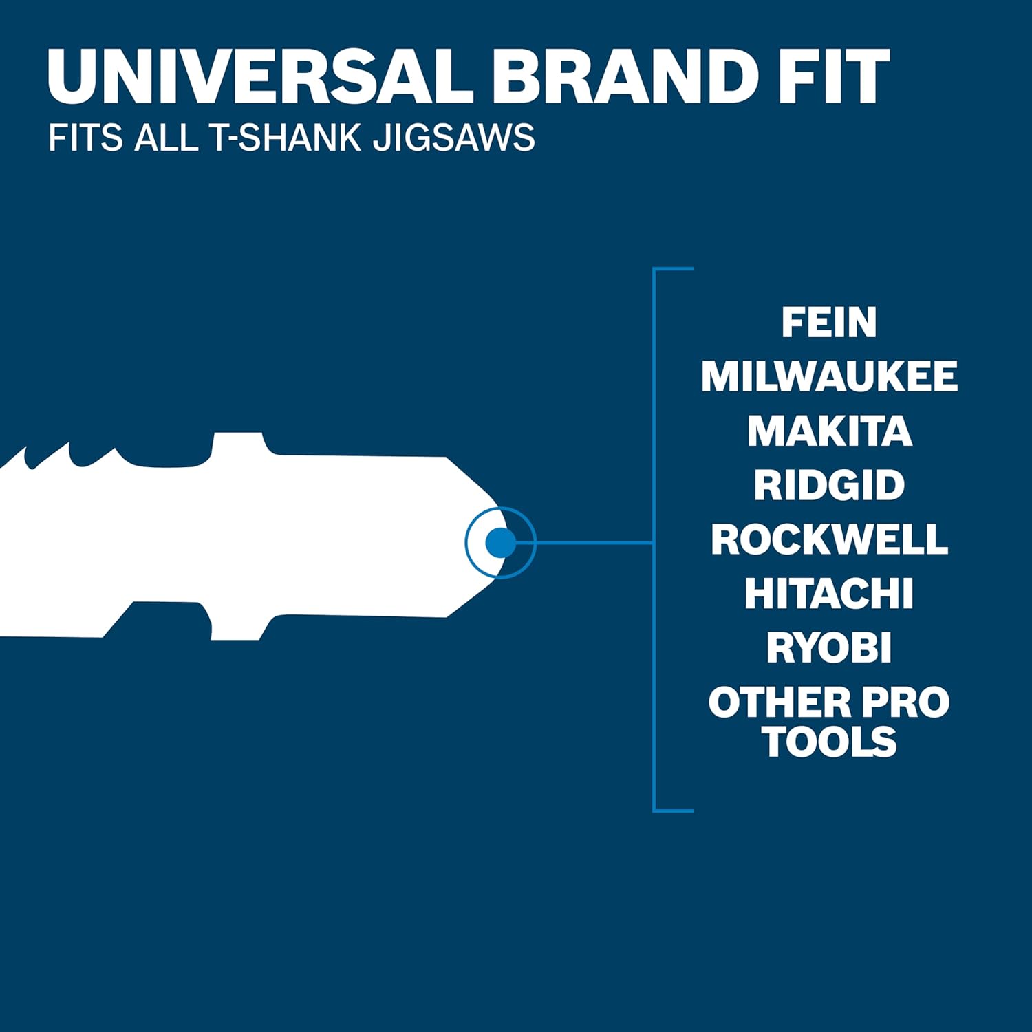 Bosch T101B 5 pc. 4 in. 10 TPI Variable Pitch Clean for Wood T-Shank Jig Saw Blades
