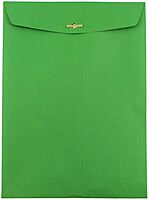 JAM Paper Open-End 9 x 12 Colored Catalog Envelopes with Clasp Closure