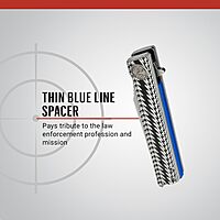 ASP Police Duty Knife (PDK) Slim Folder, AUS-8 Drop Point Folding Knife