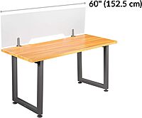 VARIDESK Acrylic Frosted Privacy Panel - Clamp-On Tool-Free