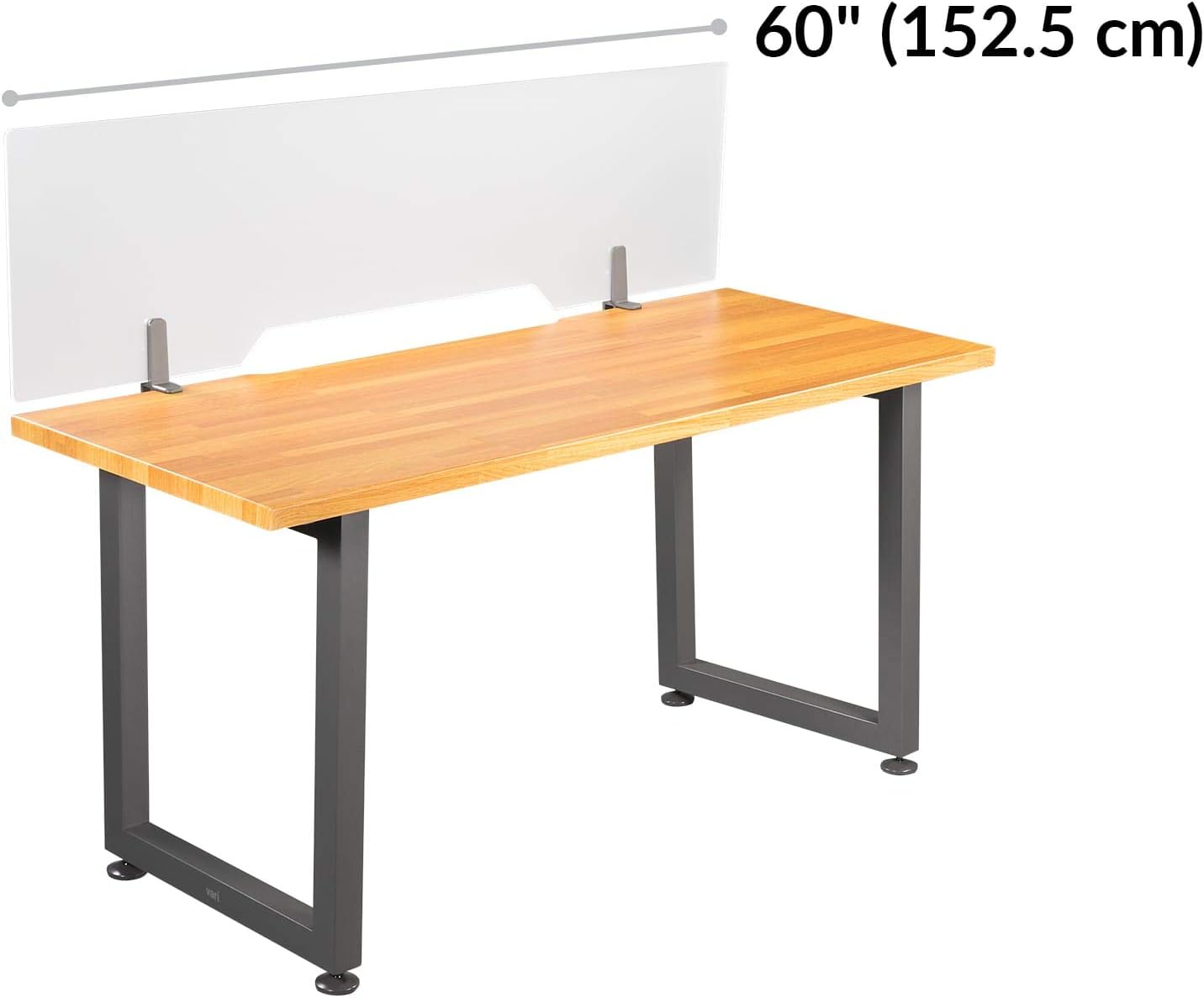 VARIDESK Acrylic Frosted Privacy Panel - Clamp-On Tool-Free