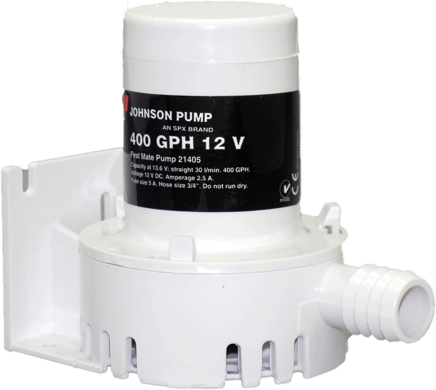 Johnson Pump 400 GPH 12V Bilge Pump - Barbed Port