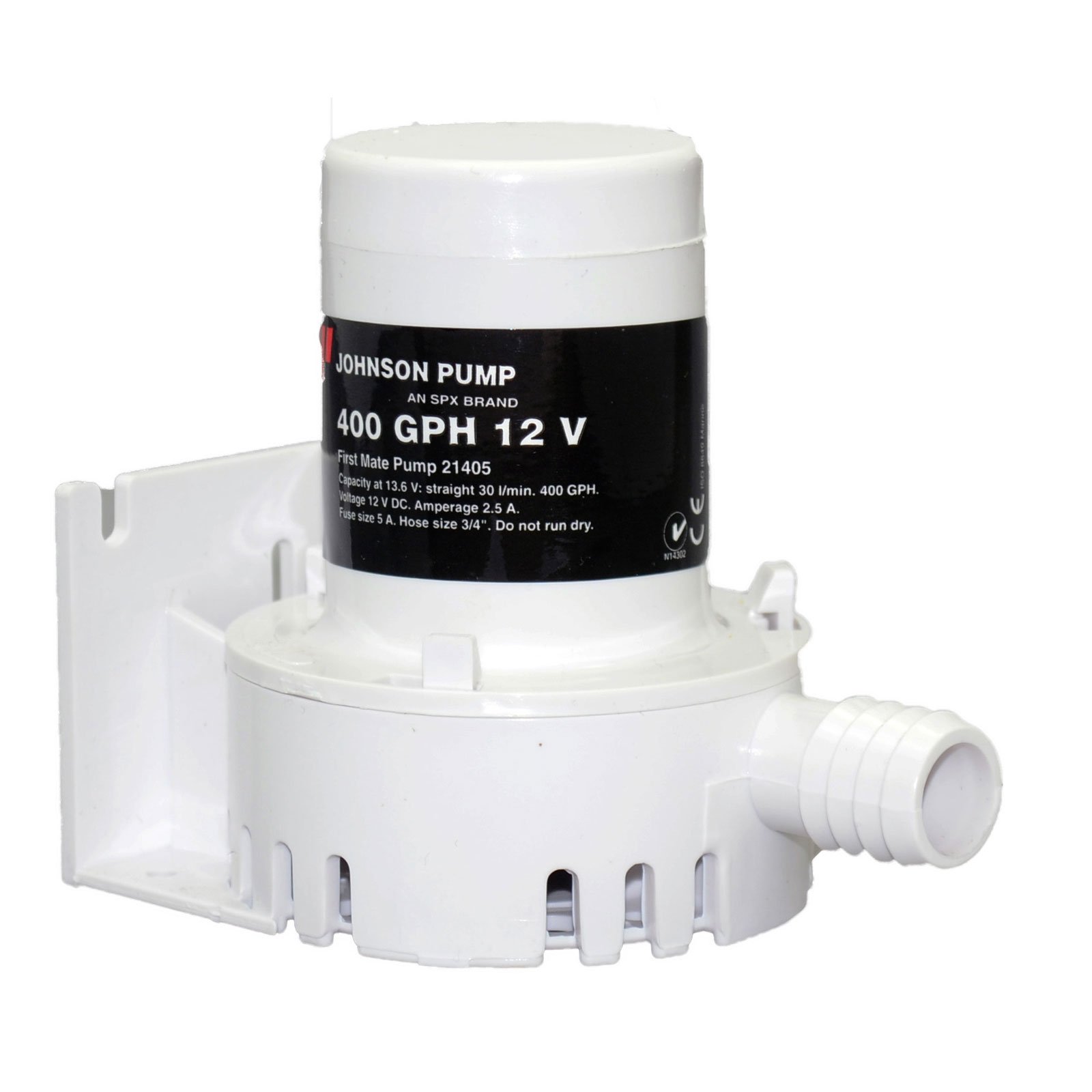 Johnson Pump 400 GPH 12V Bilge Pump - Barbed Port