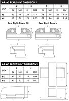 SIG SAUER X-RAY3 3-Dot Tritium Day/Night Pistol Sights