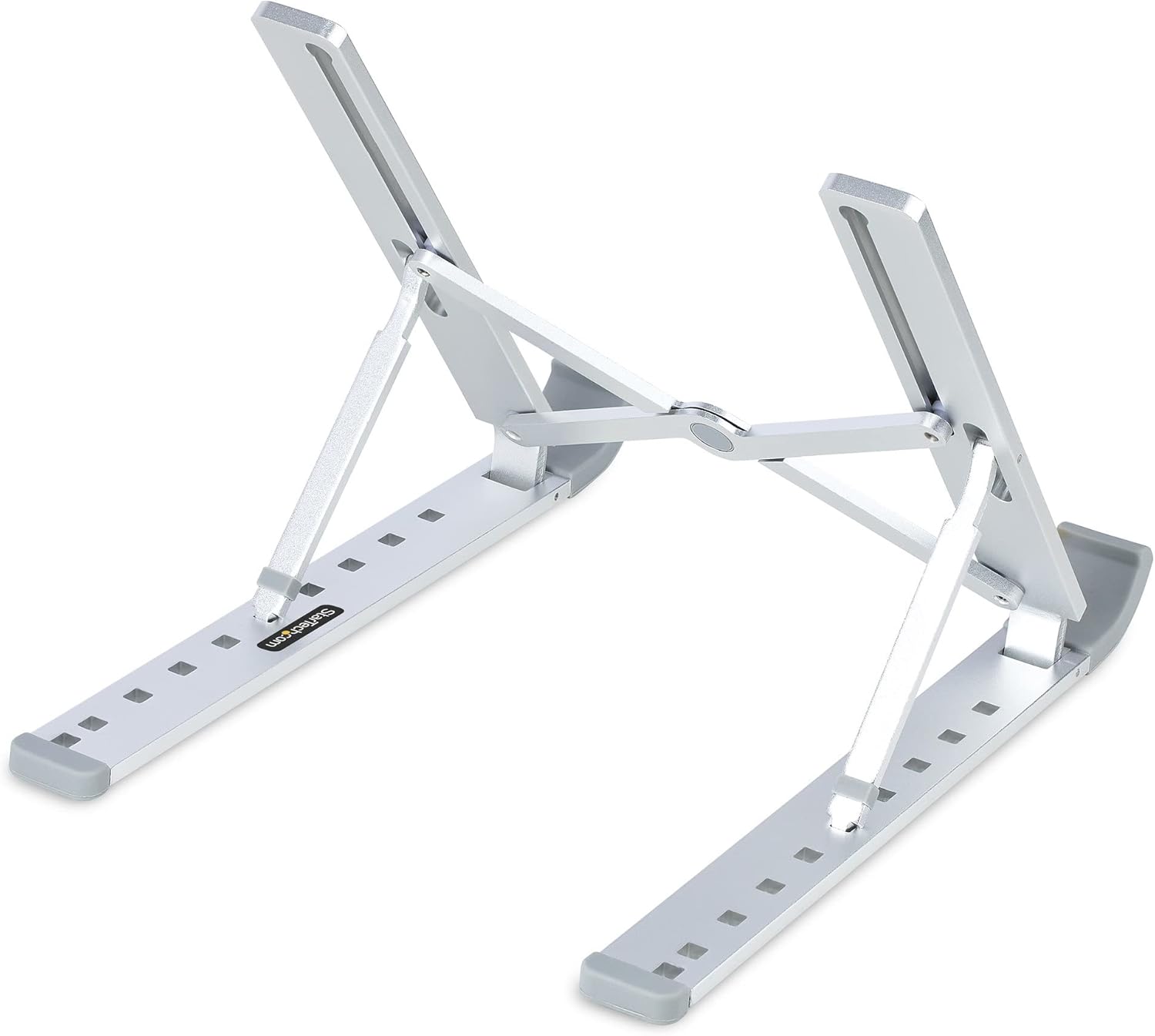 StarTech.com Foldable Laptop Riser Stand, Portable Height Adjustable Ergonomic Laptop Stand
