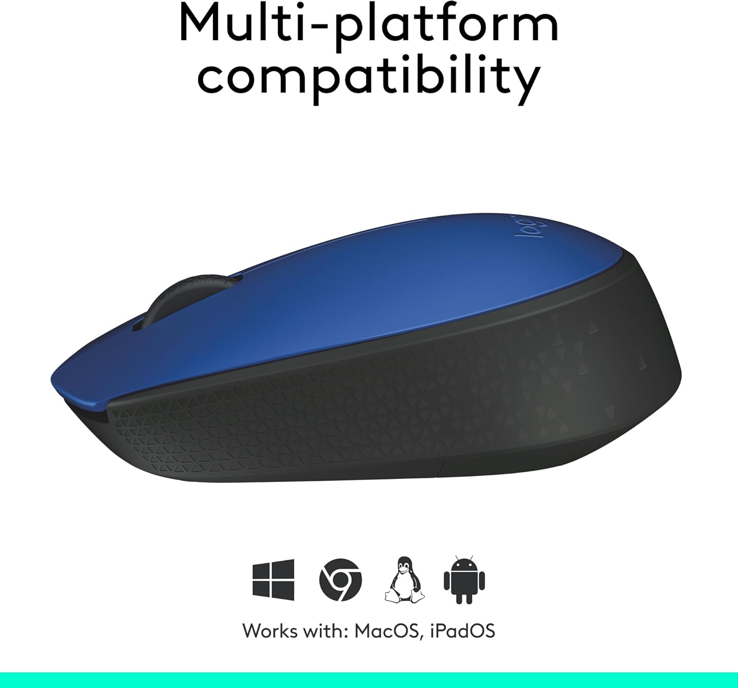 Logitech M170 Wireless Mouse for PC, Mac, Laptop, 2.4 GHz with USB Mini Receiver - Battery Life, Ambidextrous
