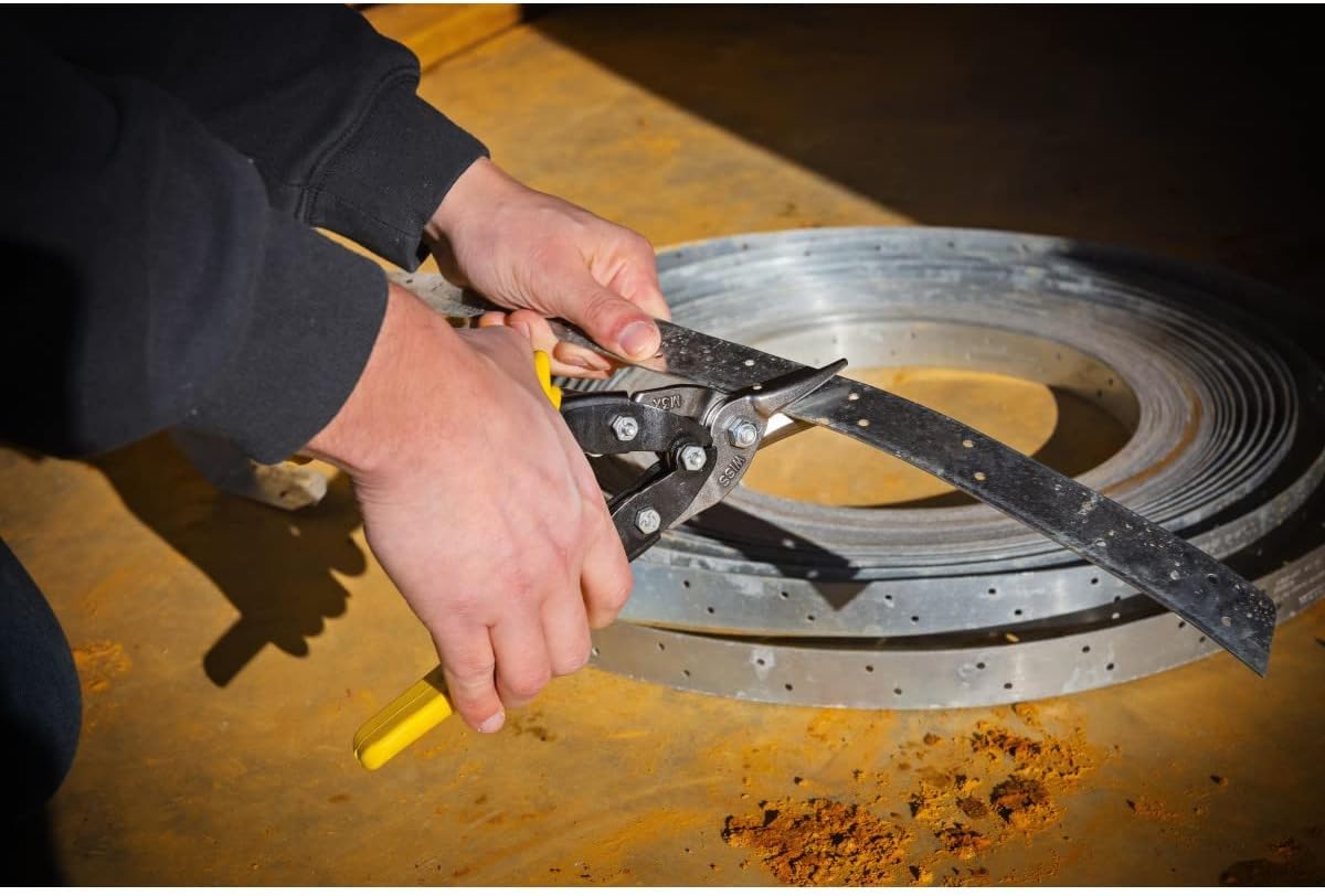 Crescent Wiss 9-3/4 Inch MetalMaster Compound Action Snips - Straight, Left and Right Cut - M3R