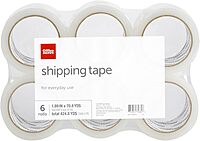 Office Depot® Brand Shipping Packing Tape, 1.89" x 70.8 Yd, Clear, Pack Of 6 Rolls