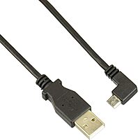 StarTech.com 1m 3ft Right Angle Micro-USB Charge-and-Sync Cable M/M - USB 2.0 A to Micro-USB - 30/24 AWG - USBAUB1MRA