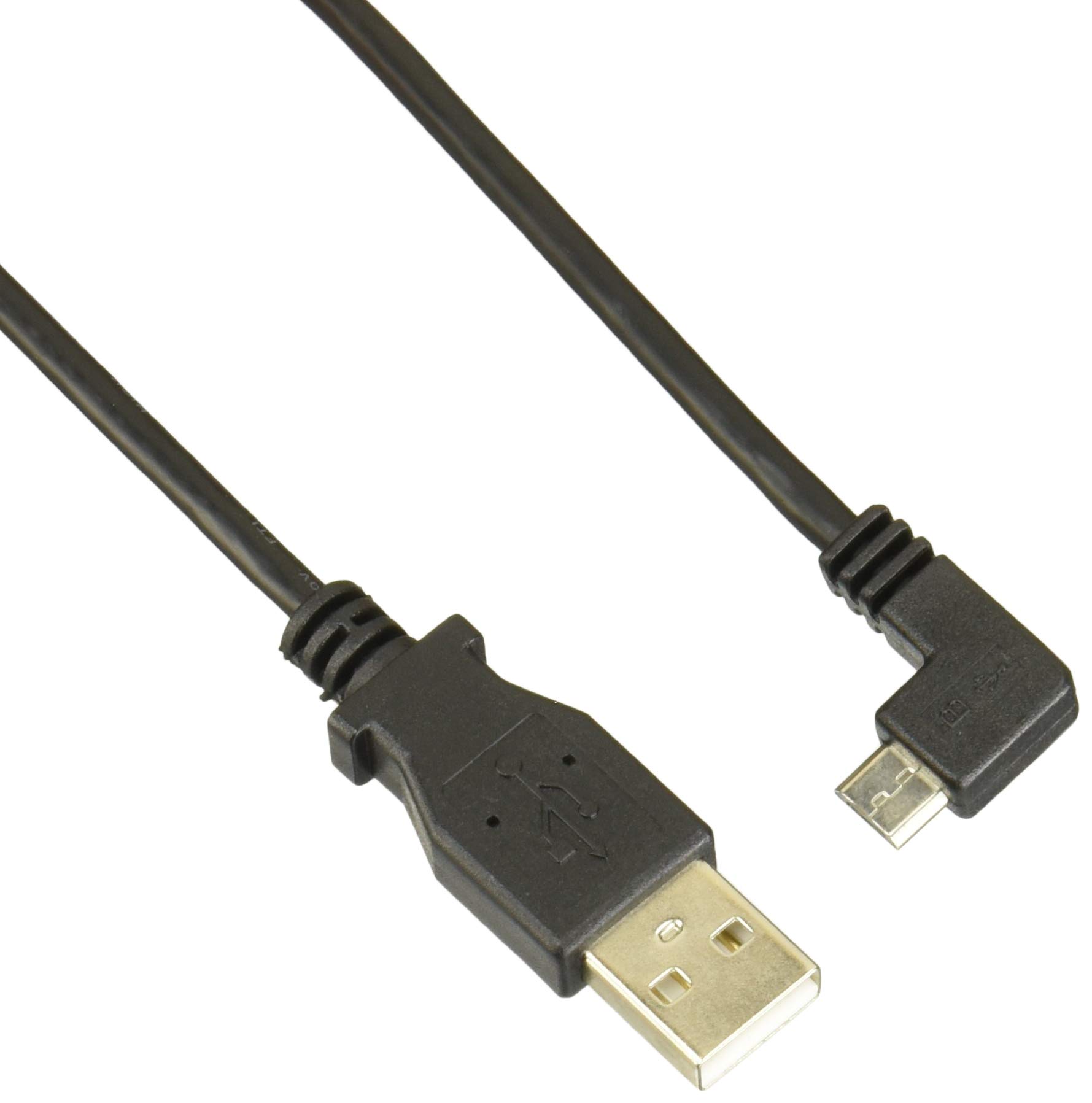 StarTech.com 1m 3ft Right Angle Micro-USB Charge-and-Sync Cable M/M - USB 2.0 A to Micro-USB - 30/24 AWG - USBAUB1MRA