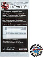 BEST WELDS 901-932-146-75 - 2" Plastic Magnifier Plate, 2" x 4.25" 0.75 Diopter, Polycarbonate, Clear