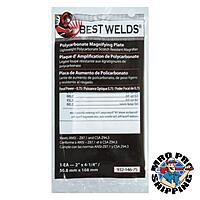 BEST WELDS 901-932-146-75 - 2" Plastic Magnifier Plate, 2" x 4.25" 0.75 Diopter, Polycarbonate, Clear