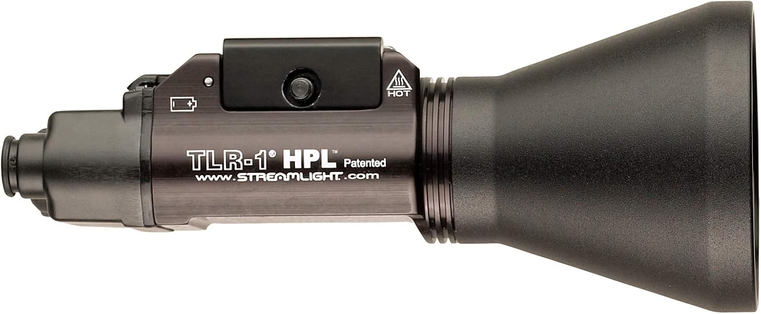 Streamlight 69219 TLR-1 HPL 1000-Lumen Long-Range Rail Mounted Weapon Light Featuring Strobe with Long Gun Kit