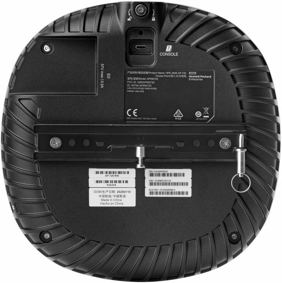 Aruba AP-725 Tri Band Wi-Fi 7 IEEE 802.11a/b/g/n/ac/ax/be/az/mc 4.70 Gbit/s Wireless Access Point - Indoor