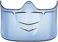 Bolle Safety Super Blast Visor with Clear Lens, Black/Blue, Clear