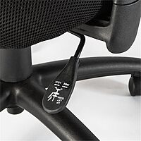 Bush Business Furniture Accord Mesh Back Office Chair in Black | Ergonomic Seating Solution for Personal Computer Workstation