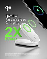 Belkin BoostCharge Magnetic Foldable Wireless Charging Stand 15W Qi2-Certified