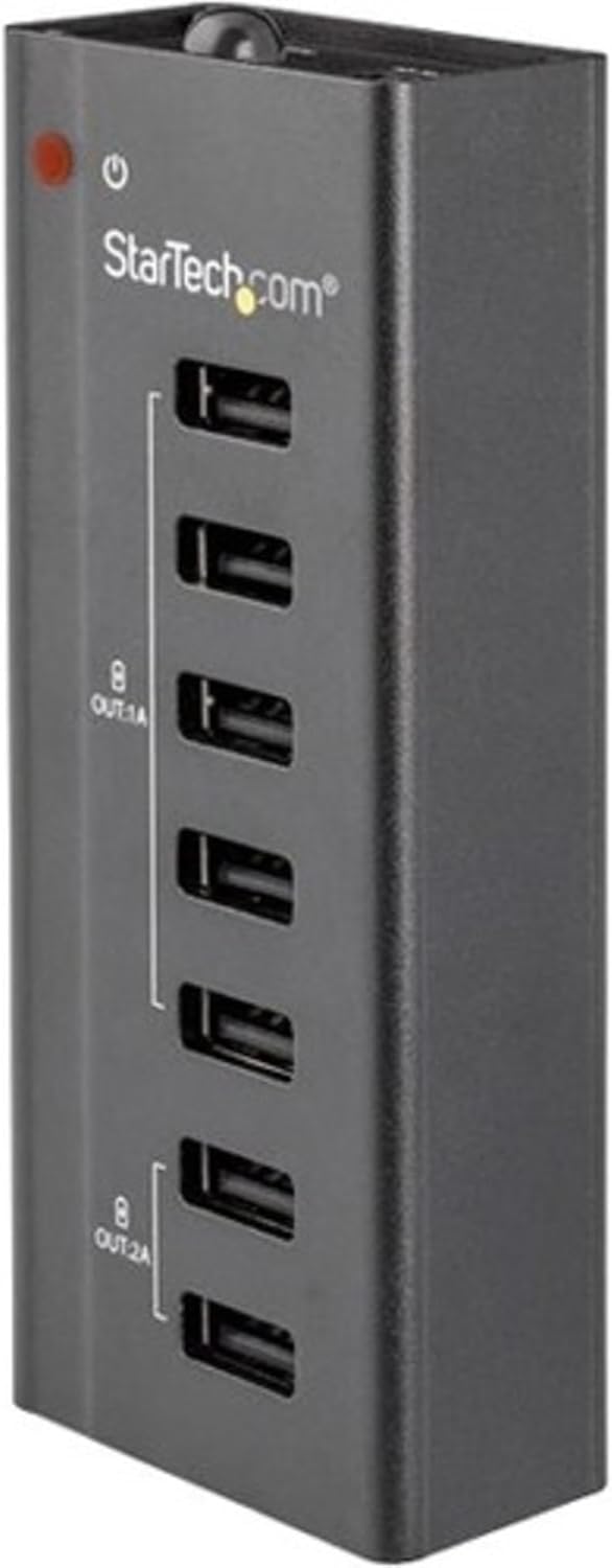 StarTech.com 7 Port USB Charging Station with 5X 1A Ports and 2X 2A Ports