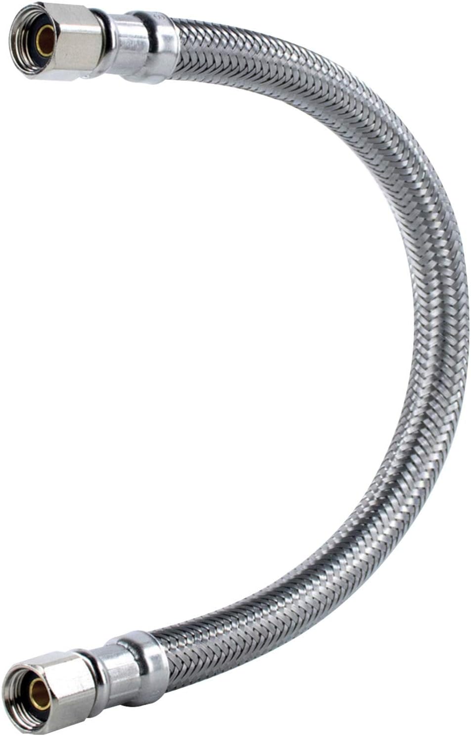 Certified Appliance Accessories Braided Stainless Steel Ice Maker Connector - 24in - Silver, Stainless Steel - IM24SS