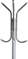 Mind Reader Coat Rack Multi-Hook Organizer for Office or Entryway, 69inH x 16-1/2inW x 14-3/4inL, Silver