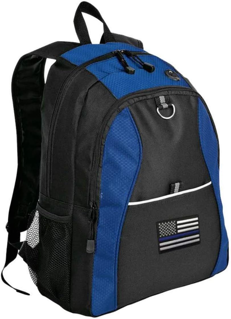 Thin Blue Line Backpack - Honeycomb Style