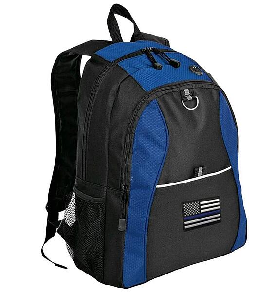 Thin Blue Line Backpack - Honeycomb Style