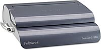Fellowes 5216901 Quasar 500 Electric Comb Binding System, 16 7/8 x 15 3/8 x 5 1/8, Metallic Gray