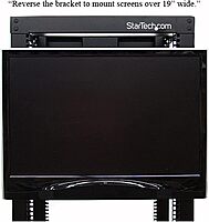 StarTech.com 4U Universal VESA LCD Monitor Mounting Bracket for 19-inch Rack or Cabinet - TAA Compliant