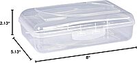 Cra-Z-Art Pencil Box Translucent Clear Pencil Case Box