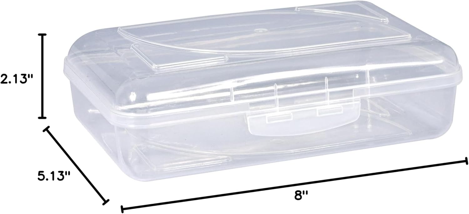 Cra-Z-Art Pencil Box Translucent Clear Pencil Case Box