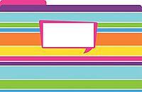 Barker Creek File Folders - Set of 9 Happy Legal Size Folders, 12pt Stock, Multi-Design Set, 1/3 Cut Tabs, Reversible, Home