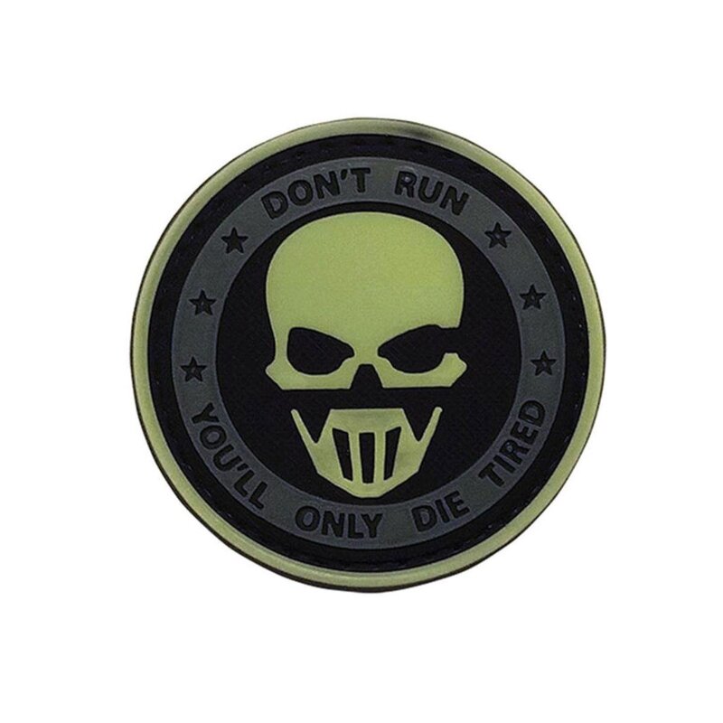 5ive Star Gear Don't Run Ghost Night Glow Morale Patch (6 PACK)