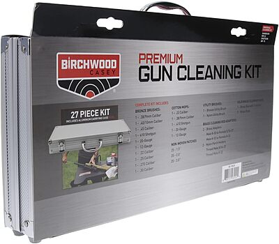 BIRCHWOOD CASEY Premium Gun Cleaning Kit | Durable Versatile Gun Maintenance Cleaning Tools Set | Brushes, Mops, Patches