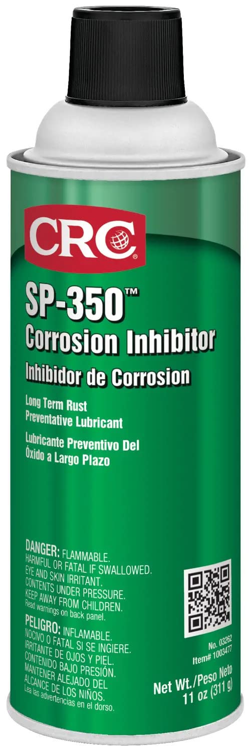 CRC SP-350 Corrosion Inhibitor 03262 - 10 Oz. Aerosol, Long Term Rust Prevention Lubricant for Indoor Applications 10 Oz 1