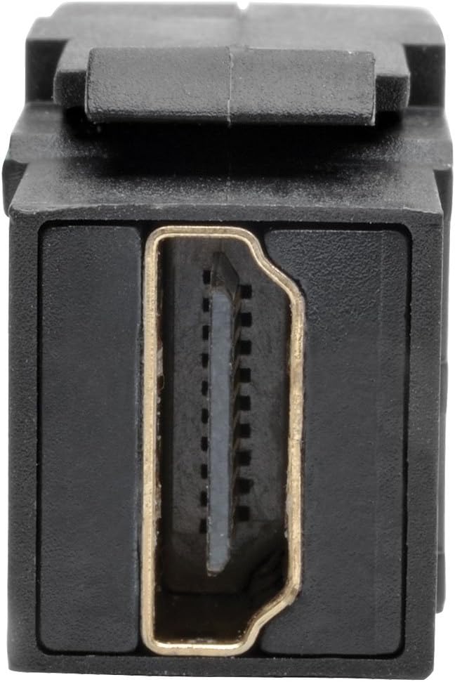 Tripp Lite High-Speed HDMI with Ethernet All-in-One Keystone/Panel Mount Extension Cable (M/F), Angled Connector