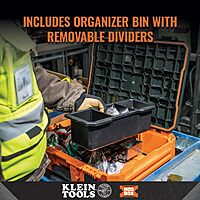 Klein Tools 54804MB MODbox Small Tool Box, Heavy Duty Organizer with Removable Tray, Water and Debris Resistant