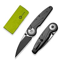 CIVIVI Starflare Pocket Knife, 3.3\" Folding Button Lock