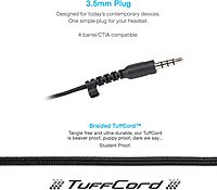 Cyber Acoustics Lightweight 3.5mm Headphones - Great for use with Cell Phones, Tablets, Laptops, PCs, Macs (ACM-4004) 1 Unit