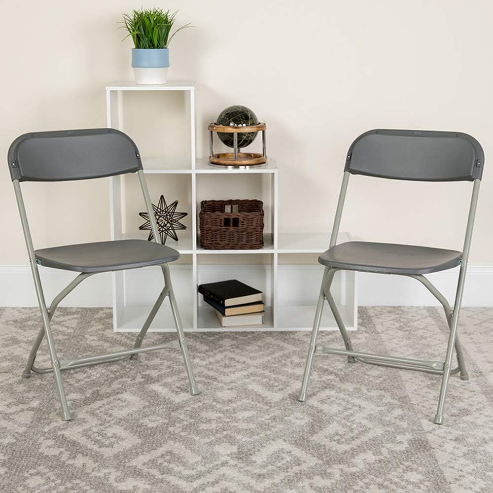 Flash Furniture Hercules Series Commercial-Grade Plastic Folding Chair - 650LB Weight Capacity
